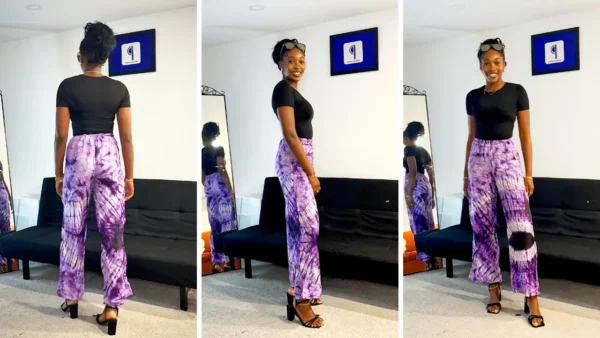 Purple Adire Pants - Image 4