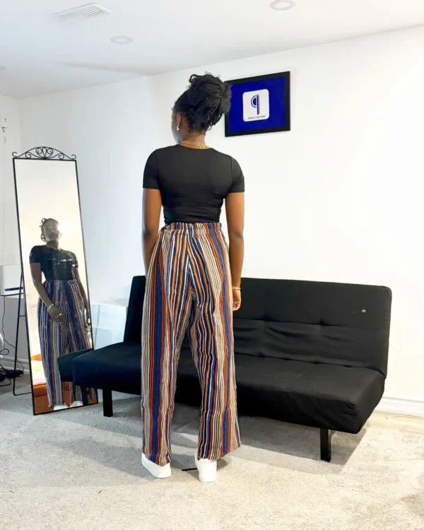 Blue Aso Oke Pants - Image 3