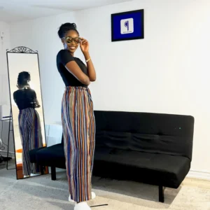Blue Aso Oke Pants