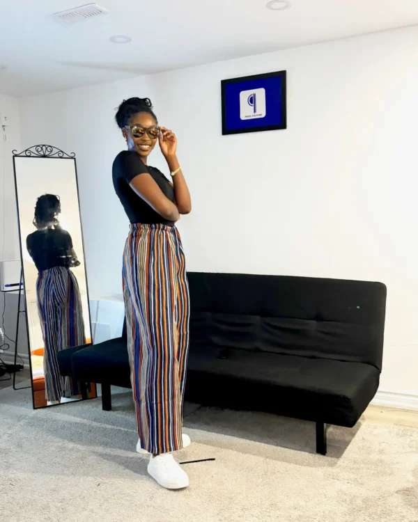 Blue Aso Oke Pants
