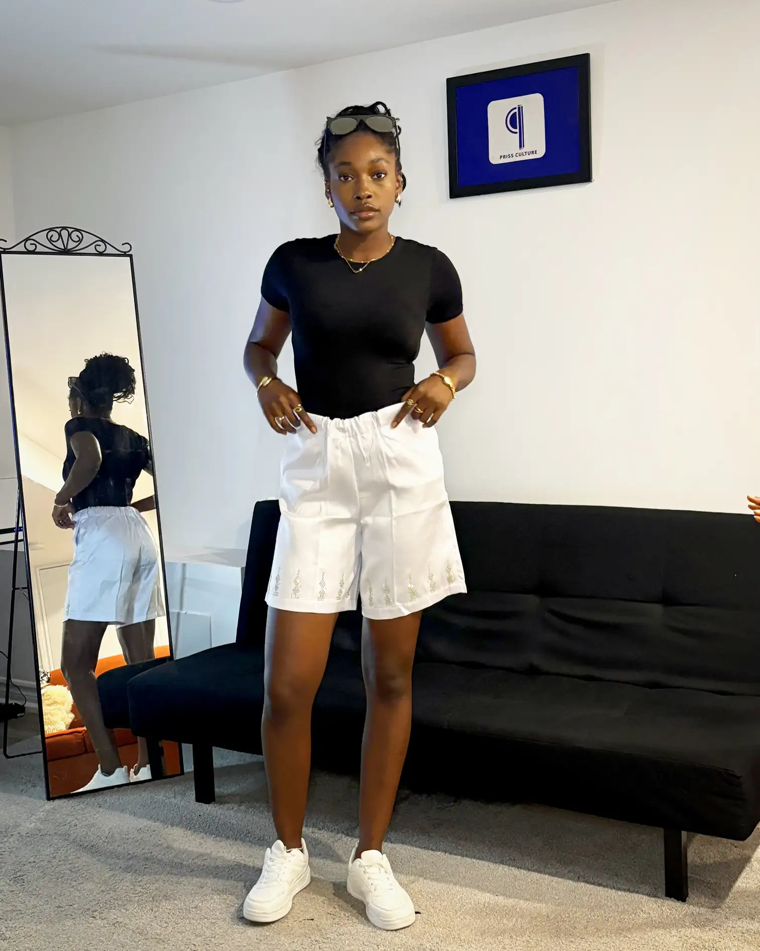White Shorts
