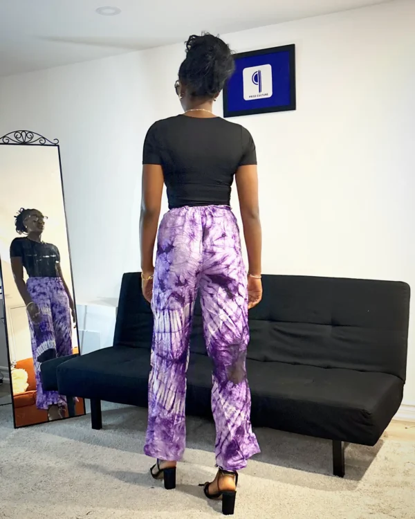 Purple Adire Pants - Image 3