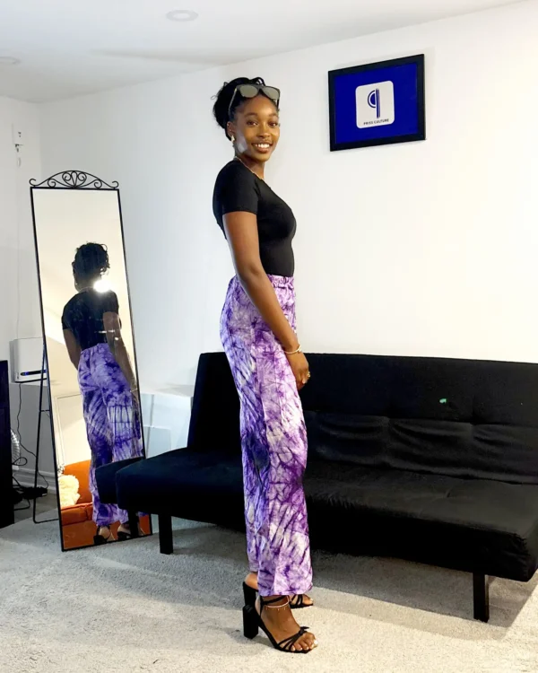 Purple Adire Pants - Image 2
