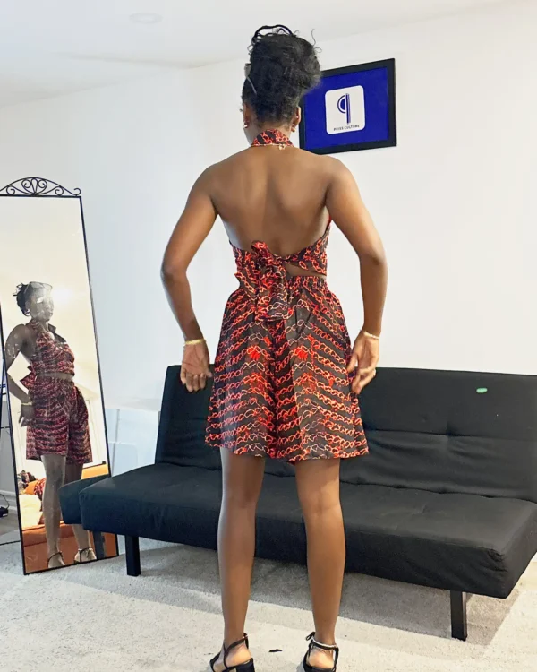 Ankara Halter Neck Top & Shorts - Image 4