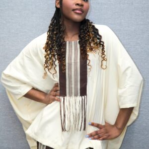 Brown Aso Oke Bubu Top and Pant (2 Piece)