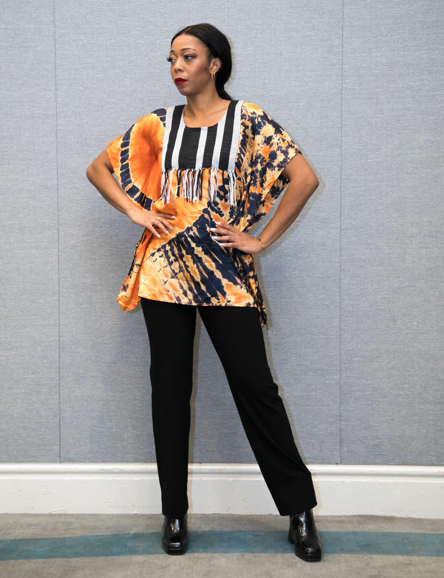 Yellow Adire Blouse - Image 6