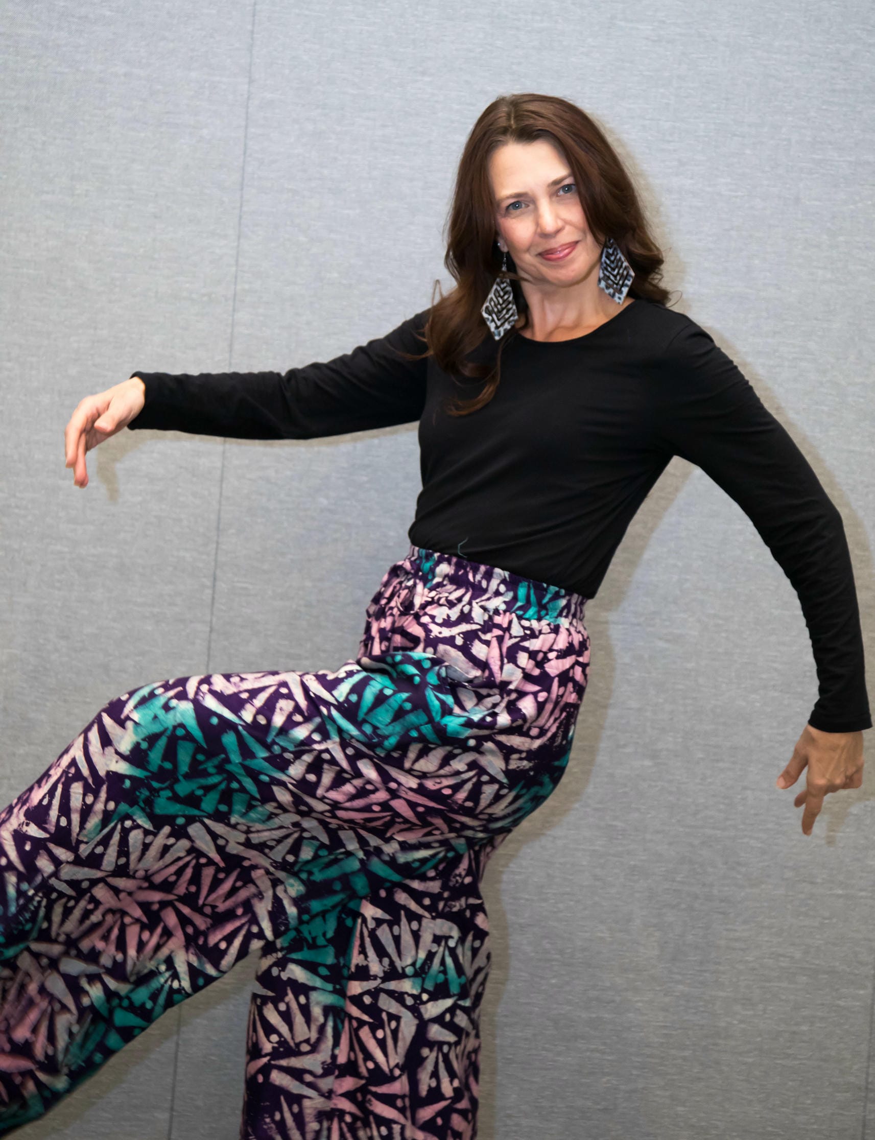 Purple Adire Pallazo