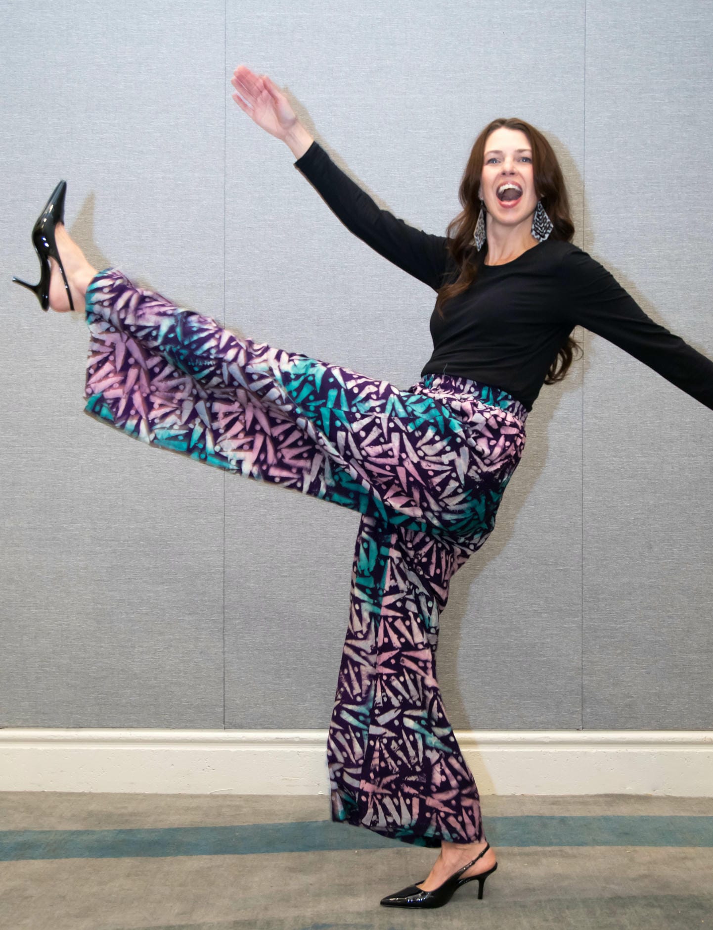 Purple Adire Pallazo - Image 2