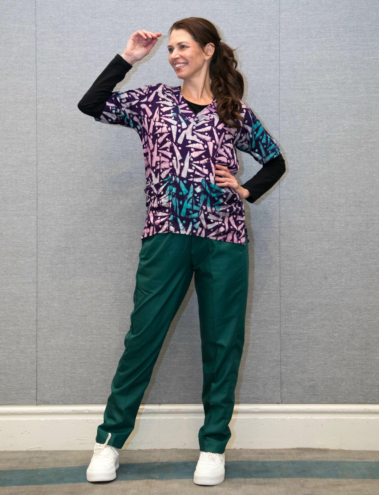 Purple & Green Scrub - Image 3