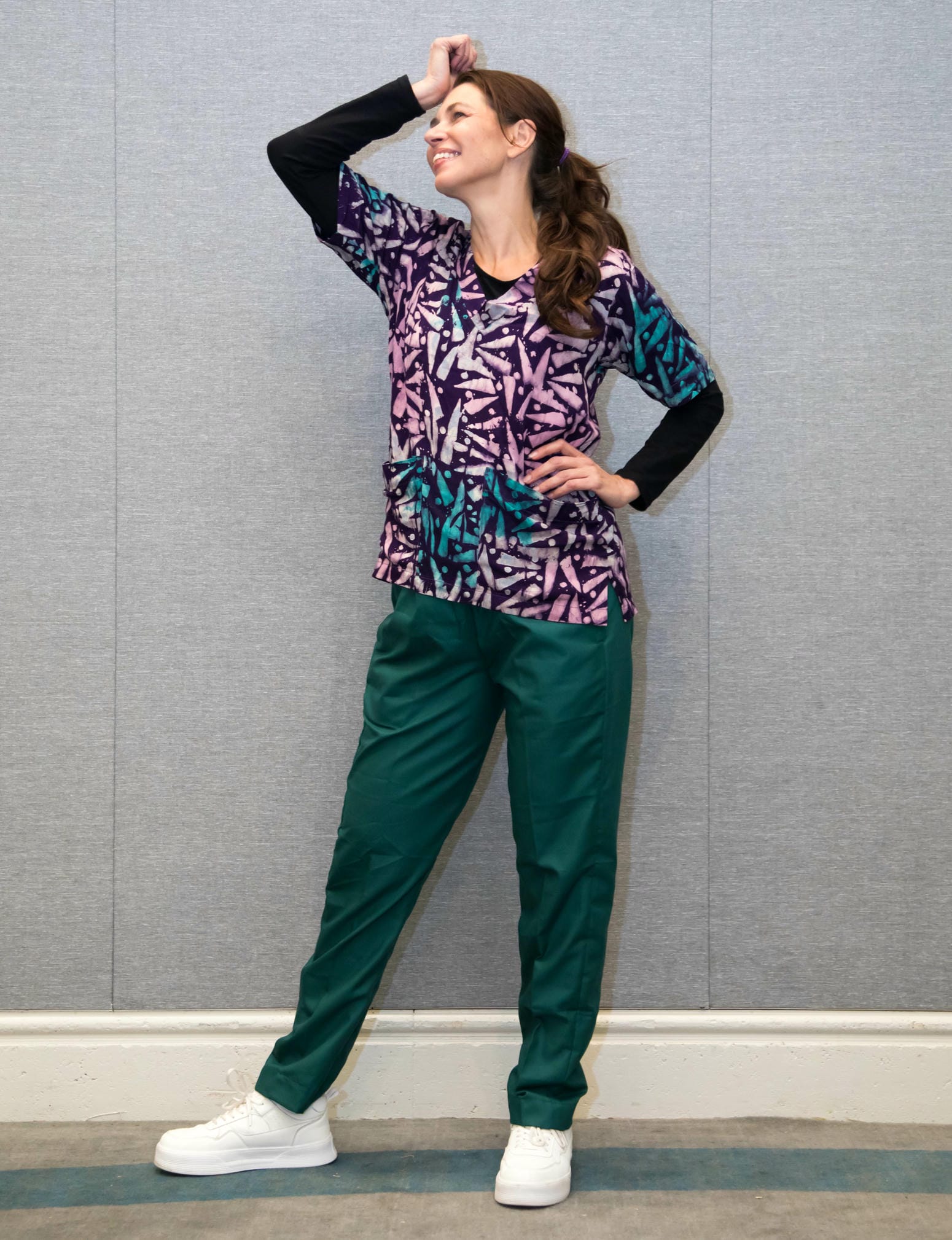 Purple & Green Scrub - Image 4