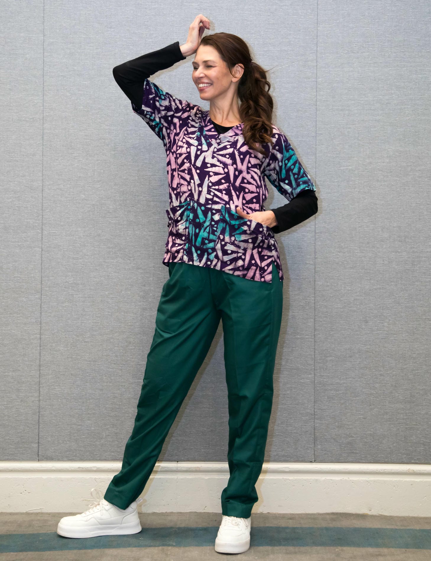 Purple & Green Scrub - Image 5