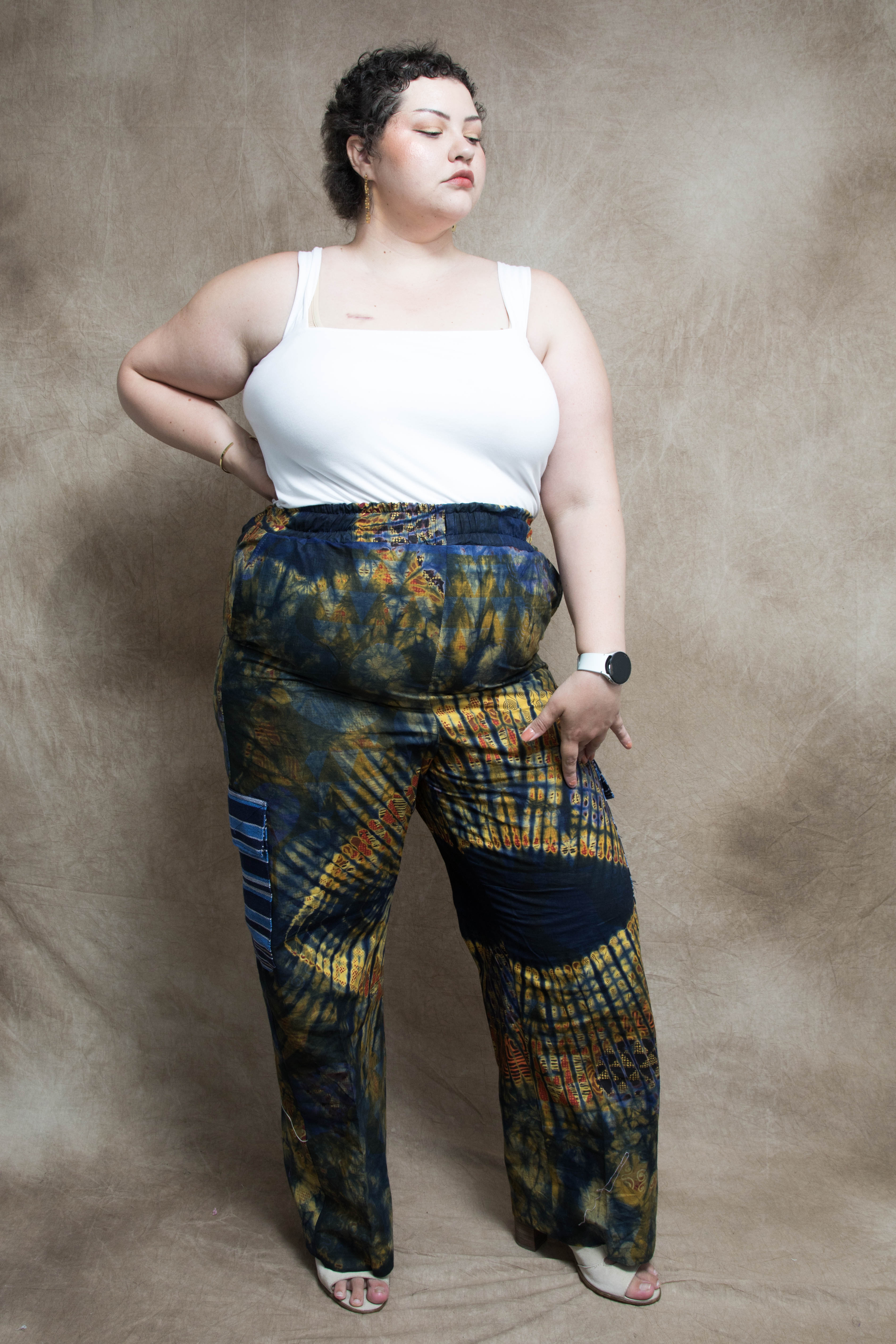 Blue Adire Pants